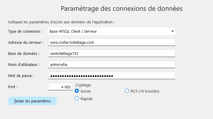 Mise à jour du logiciel