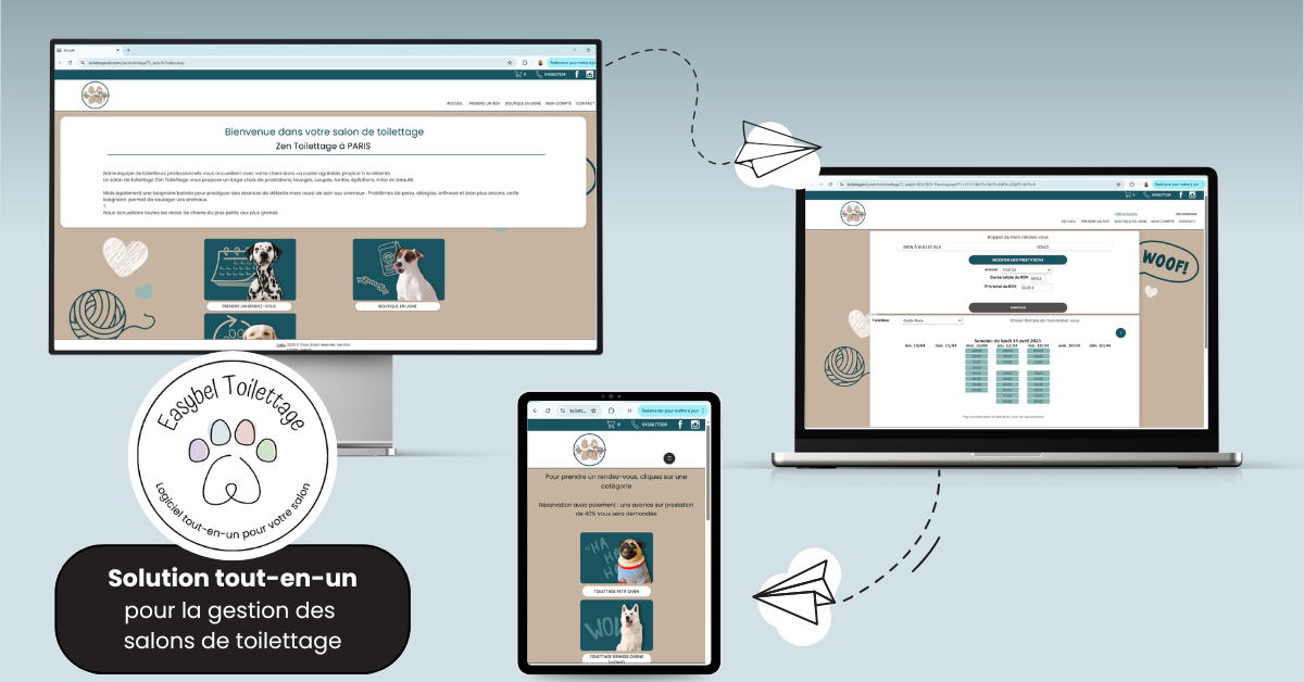 Logiciel de gestion Easybel Toilettage